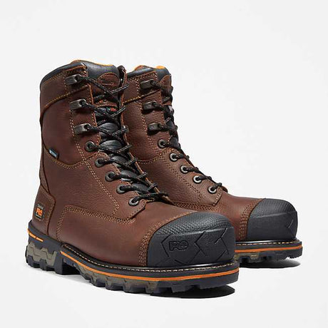 Timberland Pro Men's Boondock 8" Composite Toe Waterproof Work Boot Brown