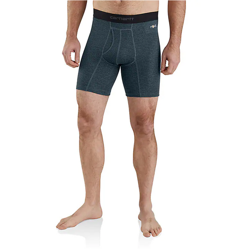 Carhartt Base Force 8in Tech Boxer Brief Navy grid