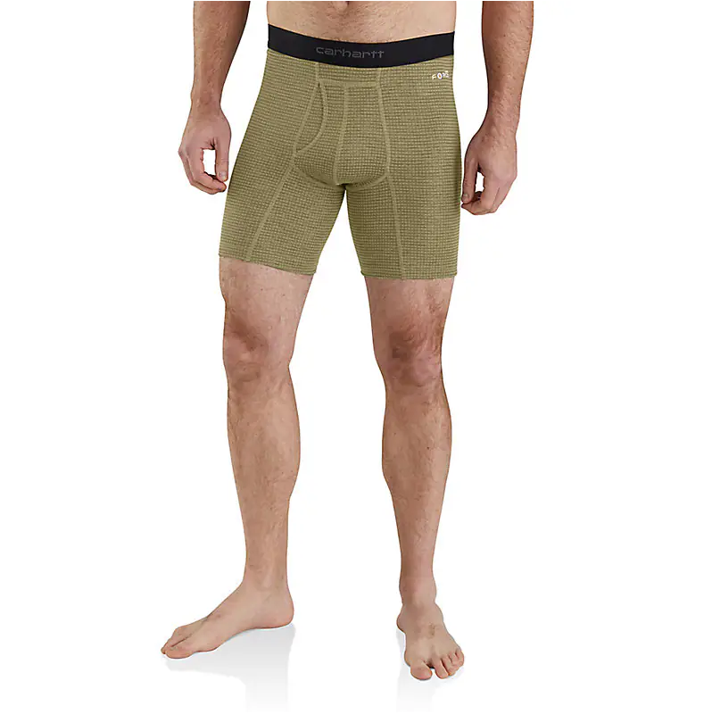 Carhartt Base Force 8in Tech Boxer Brief Burnt olive