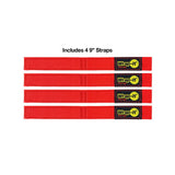 Wrap It 9-inch Quick-Straps 4 Pack - Red