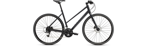 SPECIALIZED Sirrus 2.0 Step-Through Bike, XS Satin Cast Black/Gloss Black/Satin Black Reflective Black reflective