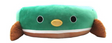 Squishmallows Avery the Duck Plush Bolster Pet Bed - Medium / Large Green