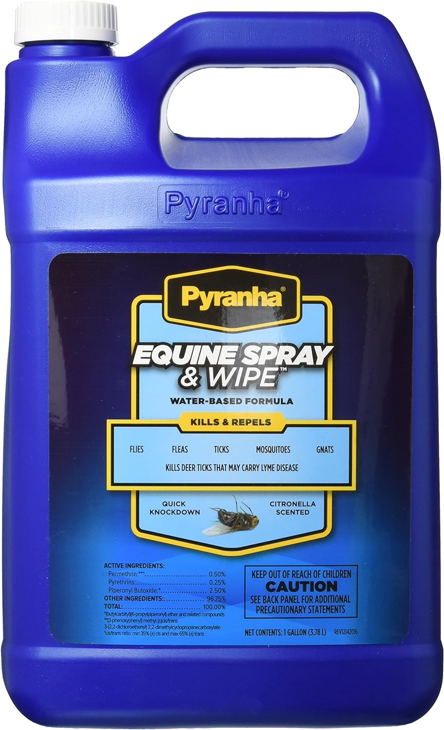 Pyranha Equine Spray & Wipe Insect Repellent - (15oz, 32oz & 1 Gal) / Citronella