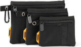 ToughBuilt 3 Pack Fastener Bags / 3 Pack / Black