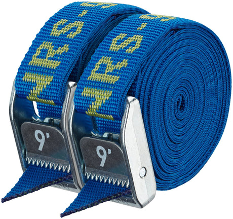 Northwest River Supp Nrs 1` Hd Tie-down Straps Iconicblue 9ftpair Iconicblue