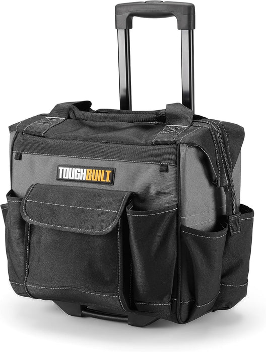 ToughBuilt 14-inch Rolling Bag, Tool Bag Organizer / Black / Gray