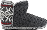 Muk Luks Women's Leigh Bootie Slipper Dark Grey