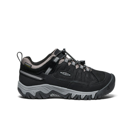 Keen Youth Targhee IV Waterproof Hiking Shoe - Black/Steel Grey Black/Steel Grey