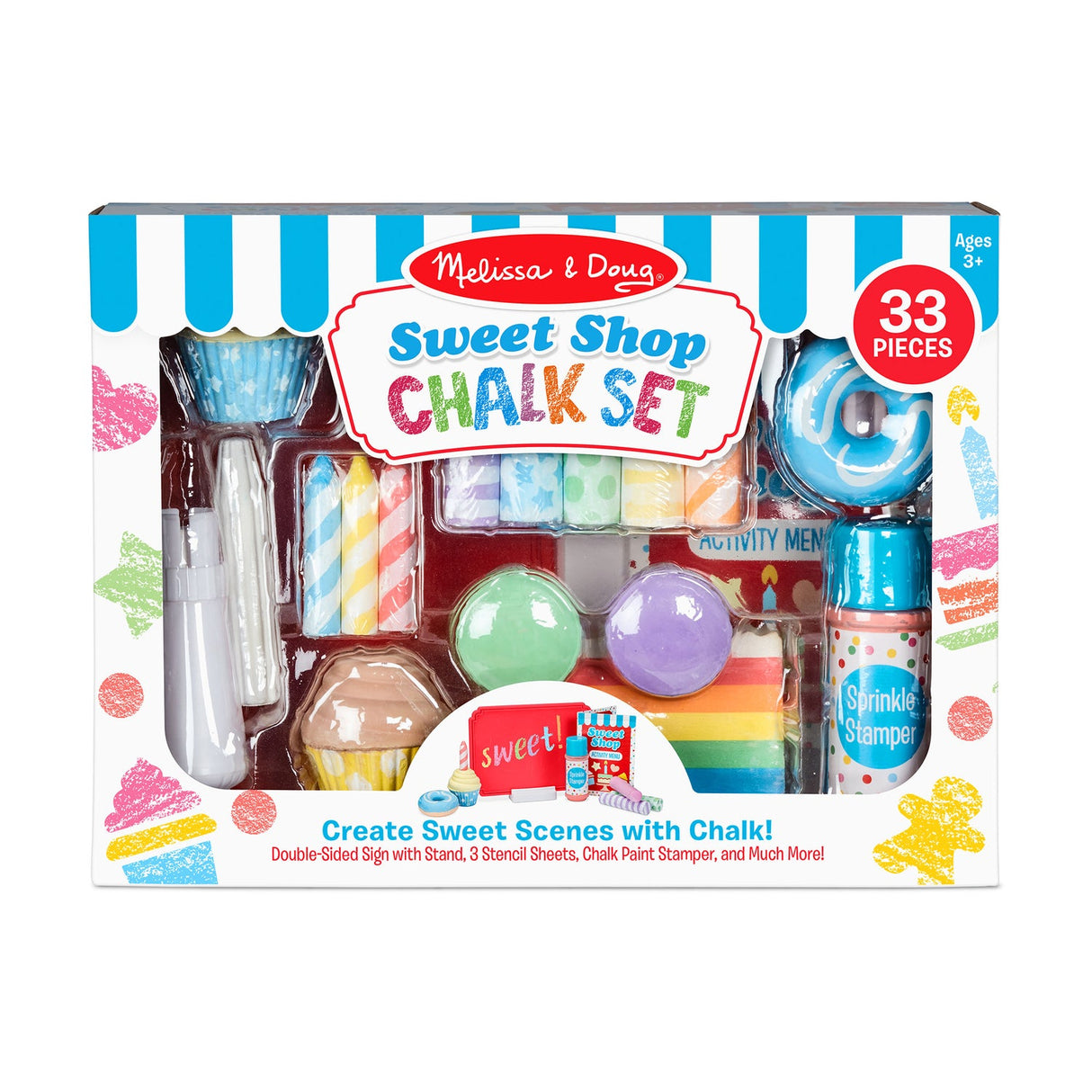 Melissa & Doug Sweet Shop Chalk Set