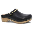 Dansko Women's Britton Tumbled Mule Clog - Black Black