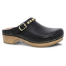 Dansko Women's Britton Tumbled Mule Clog - Black Black