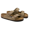 Birkenstock Arizona Soft Footbed Suede Leather Sandal Taupe