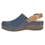 Dansko Women's Merrin Burnished Suede Shoe - Blue Blue