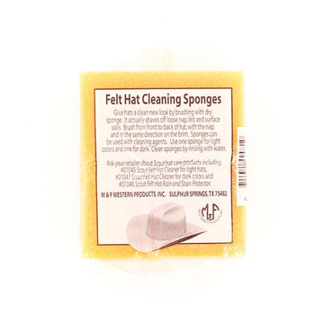 M&F Western Products Felt Hat Cleaning Sponge - 2 Pack 2 Pack