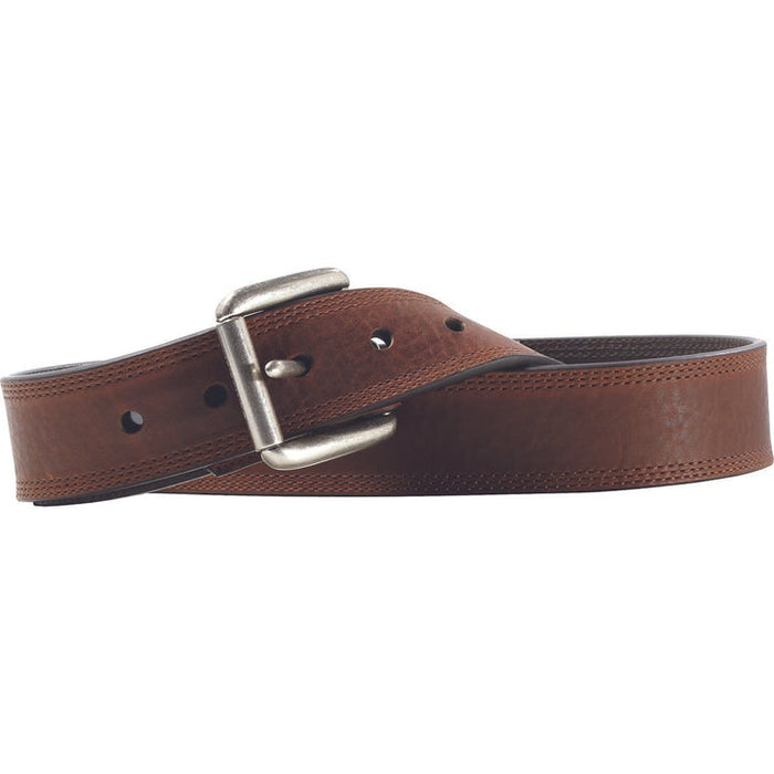 Ariat Mens Triple Stitch Leather Work Belt - Dark Copper Dark Copper / 30