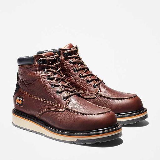 Timberland Pro Men's Gridworks 6" Waterproof Work Boot Rancher Brown