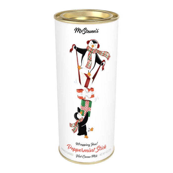 McSteven's Penguins "Wrapping Fun" Peppermint Stick Cocoa