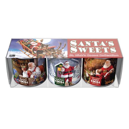 McSteven's Ralph McDonald's Santa Sweets Cocoa Gift Set (Three 3oz Tins)