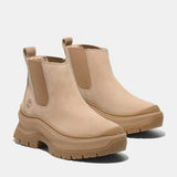 Timberland Women's Roxie Lane Mid Chelsea Boot - Light Beige Nubuck Light Beige Nubuck