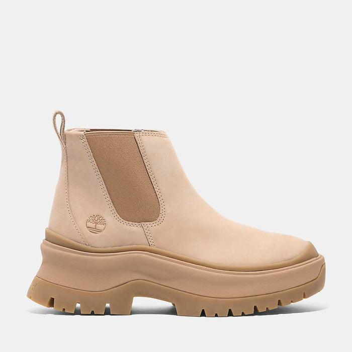 Timberland Women's Roxie Lane Mid Chelsea Boot - Light Beige Nubuck Light Beige Nubuck