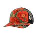 Ariat Ladies Bold Floral & Leopard Mesh Snapback Trucker Cap - Red Red / Floral / Leopard