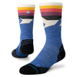 Stance Unisex Divided Lines Crew Sock - Blue Blue