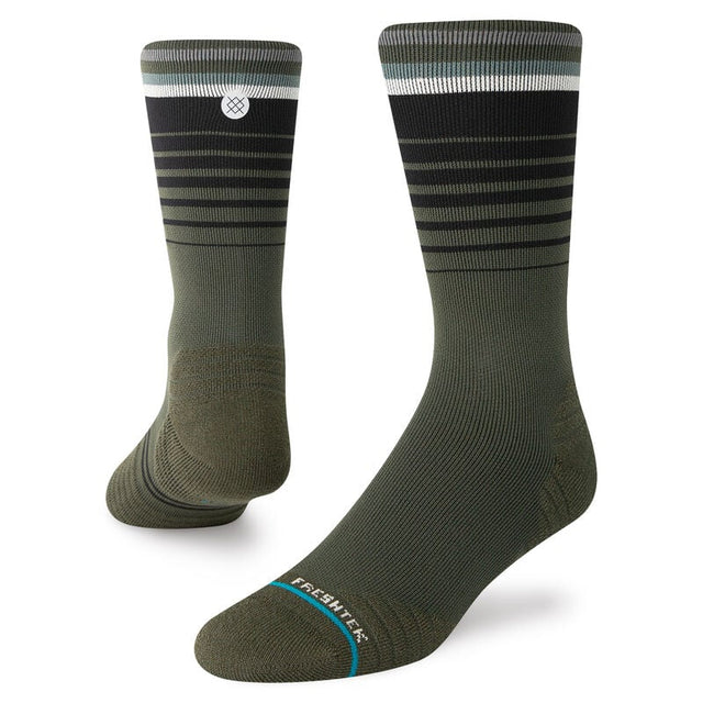 Stance Emmit Performance Medium Cushion Crew Sock Dark Green