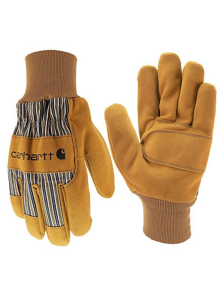 Carhartt Synthetic Suede Knit Cuff Work Glove