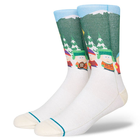 Stance Bus Stop Crew Sock Vintage White