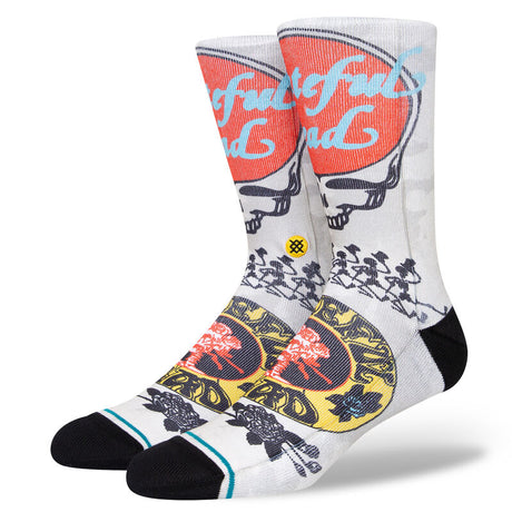 Grateful Dead X Stance Poly Crew Sock Vintage White