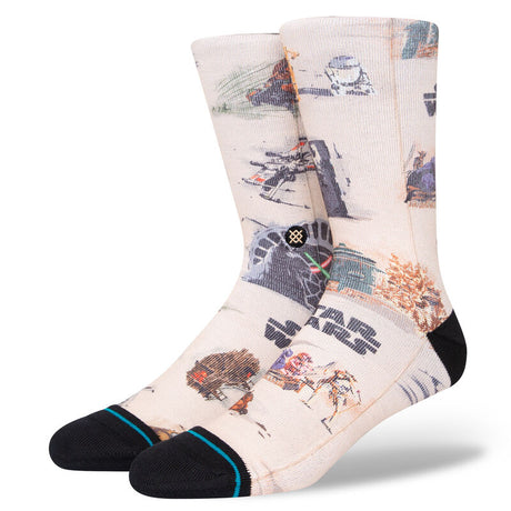 Stance Return Of The Jedi Poly Crew Sock Sand