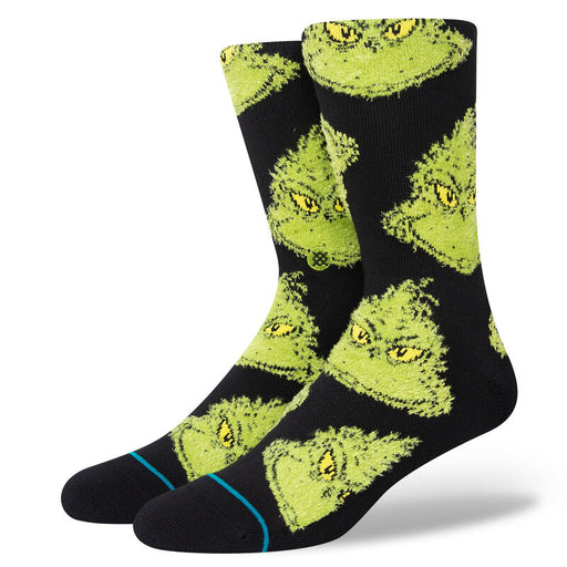 The Grinch X Stance Mean One Crew Sock Black
