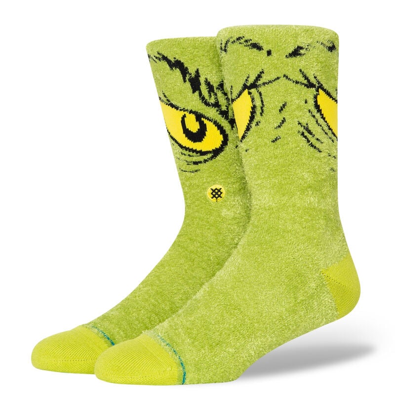 The Grinch X Stance Da Da DaGrinch Cozy Poly Crew Sock Green