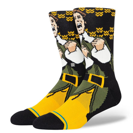 Elf X Stance Smilings My Favorite Cotton Crew Sock Black