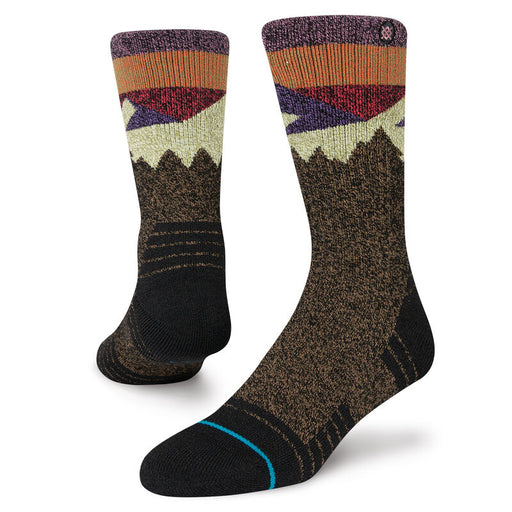 Stance Divided Performance Wool Hiking Sock Black/Brown