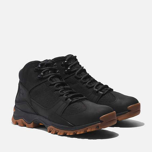 Timberland Men's Mt. Maddsen Mid Lace-Up Full-Grain Hiking Boot - Black Black