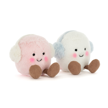 Jellycat Amuseables Toastie Pink And White Marshmallows Toastie pink