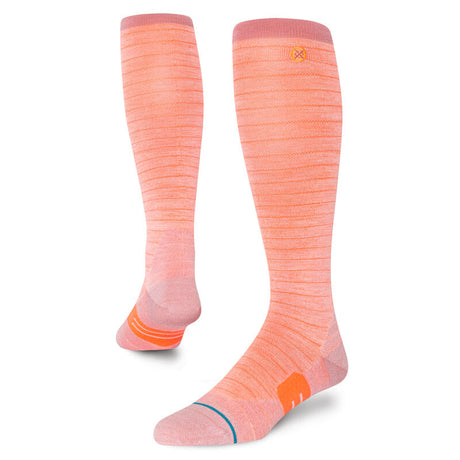 Stance Amari Performance Wool Snow Over The Calf Ultralight Cushion Sock Pink