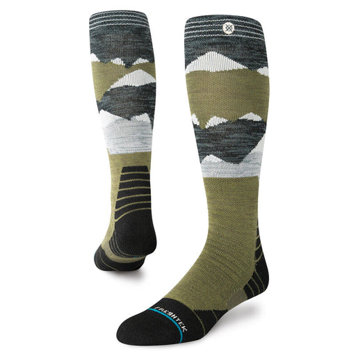 Stance Lonely Peaks Performance Wool Snow Over The Calf Medium Cushion Sock Teal