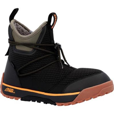 XTRATUF Men's Ice 6 in Nylon Ankle Deck Boot Black Olive / Medium