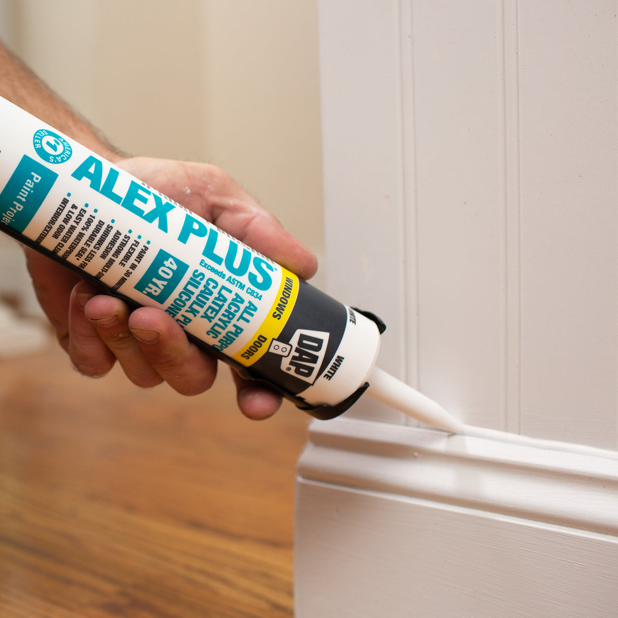 DAP Inc. ALEX PLUS All Purpose Acrylic Latex Caulk Plus Silicone - White