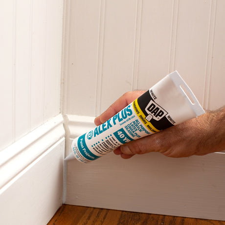 Dap Inc. ALEX PLUS All Purpose Acrylic Latex Caulk Plus Silicone - White 5.5 oz.