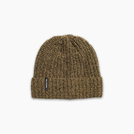 Turtle Fur Ocean Ragg Wool Ethan Beanie - Hay Hay