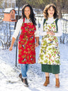 April Cornell Chickadee Chef Apron Ecru