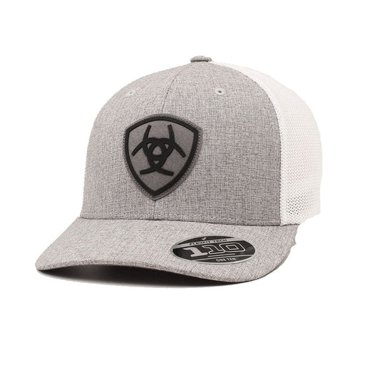 Ariat Mens Shield Logo Patch Trucker Cap Grey