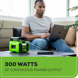 Greenworks Pro 80V Cordless Battery 300 Watt Power Inverter (Tool Only)