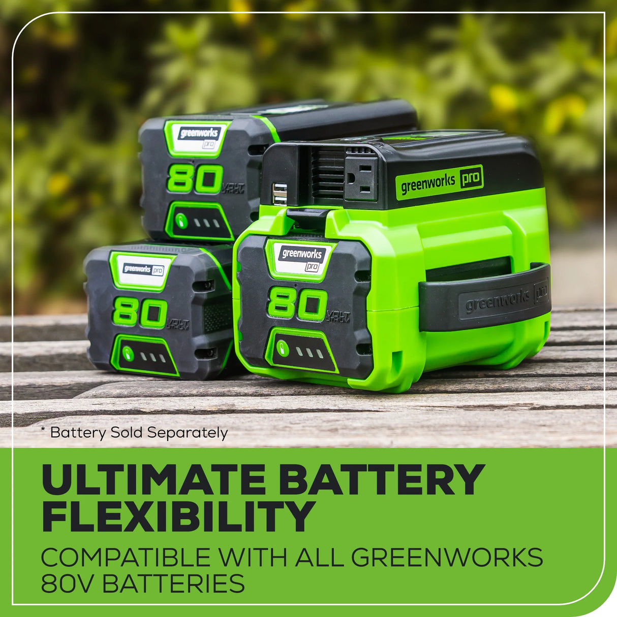 Greenworks Pro 80V Cordless Battery 300 Watt Power Inverter (Tool Only)