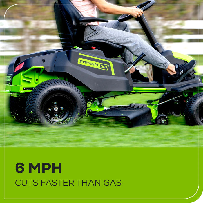 Greenworks 80V 42-inch Cordless Battery CrossoverT Riding Lawn Mower ...