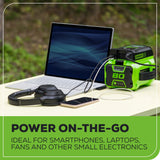 Greenworks Pro 80V Cordless Battery 300 Watt Power Inverter (Tool Only)