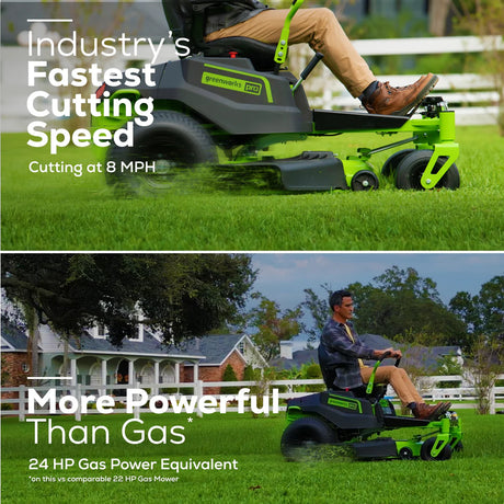 Greenworks Pro 82V 42-inch CrossoverZ Ride-On Zero Turn Mower